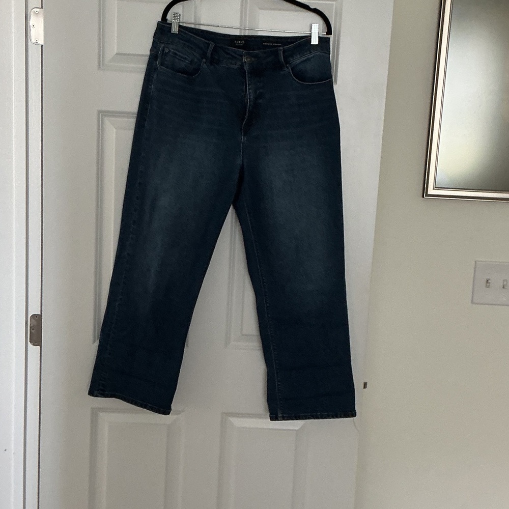 Dark Blue Flare Jeans for Women